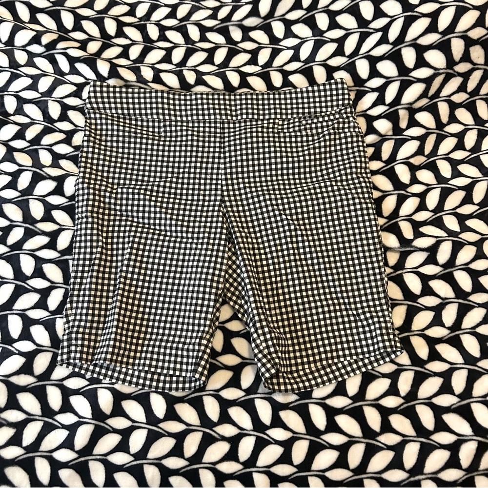 Black and White Checkered Shorts